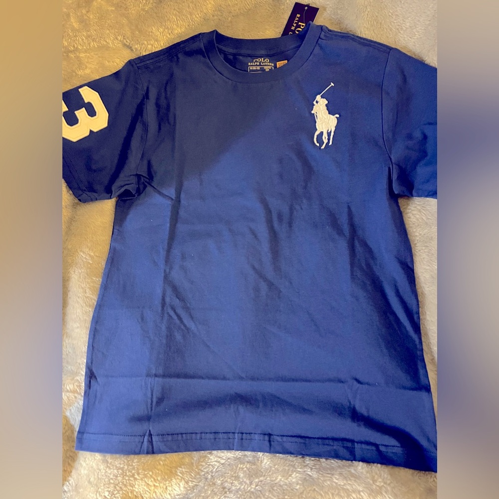 Polo by Ralph Lauren blue T-shirt.